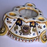 Henri delcourt desvres faïence française art déco encrier ancien
