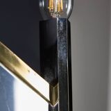 Sciolari Chrome and Brass-plated Wall Lamp, 1970s