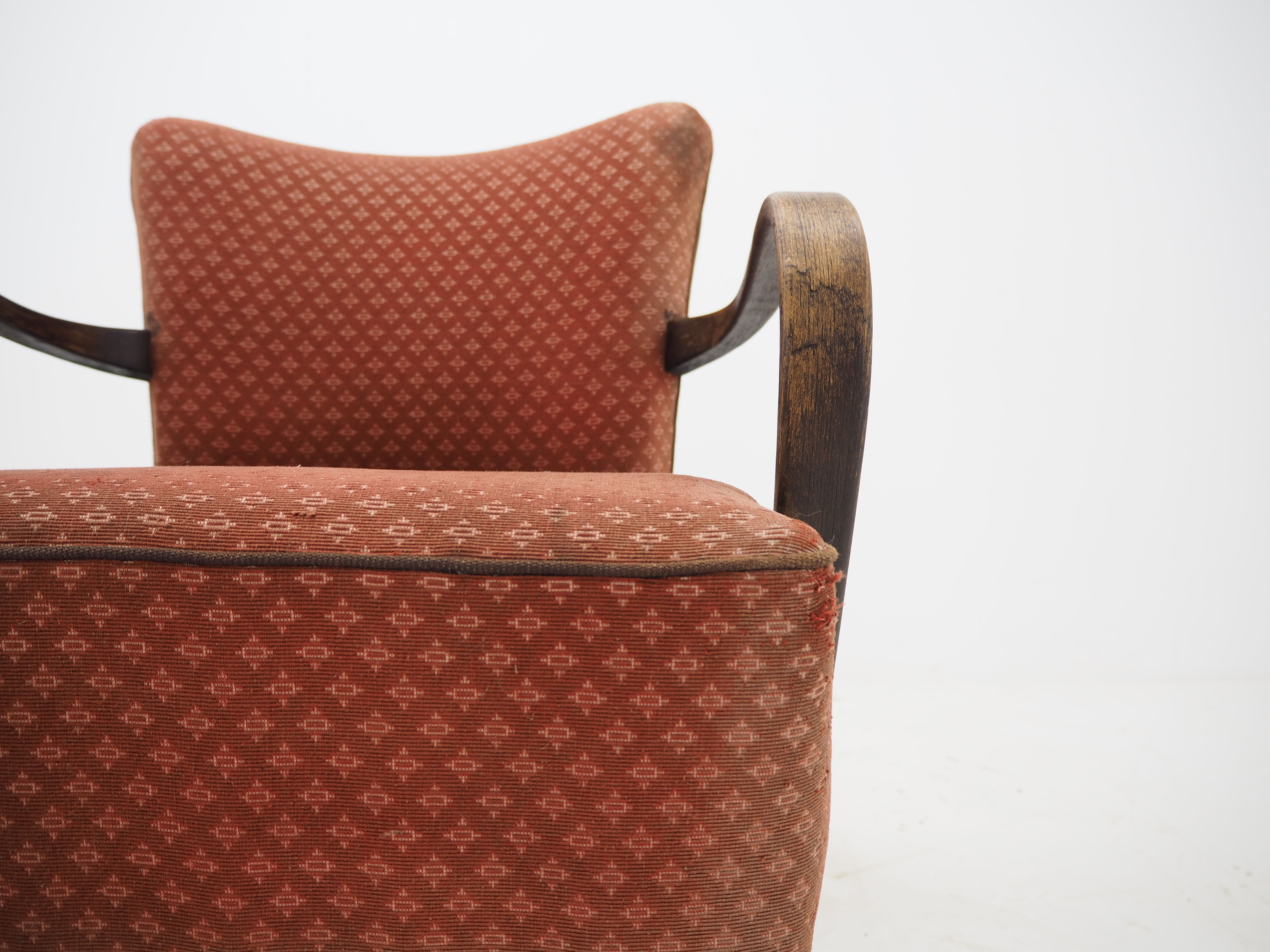 Pair of Art Deco Armchairs by Jindrich Halabala, 1930s