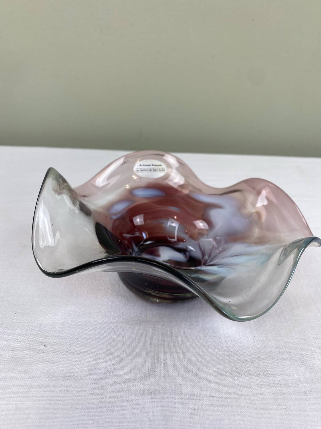 Vide poche en verre soufflé