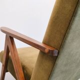 Mid-Century Accent Chair Model B-310 Var in Forest Green Velvet