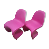 Pair of Panton chairs by Verner Panton, Vitra