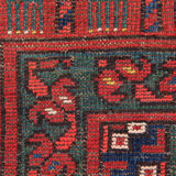 Handmade Red Wool Tribal Area Rug Persian Turkman Carpet Rug- 160x190cm