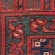 Handmade Red Wool Tribal Area Rug Persian Turkman Carpet Rug- 160x190cm
