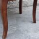 Louis Philippe office armchair in solid walnut