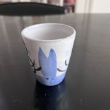 6 ceramic cups hand painter