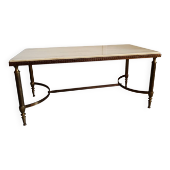 Table basse marbre et laiton