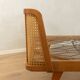 Timeless bed with beech wood and Viennese cane