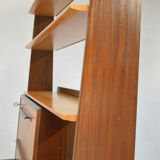 Bibliothèque secretaire pieds compas, 1960