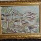 Oil on canvas signed  STourret village de beaulieu