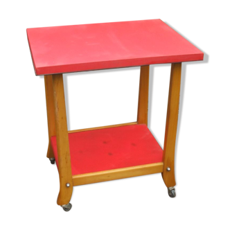 kitchen trolley years 50 / 60 Red