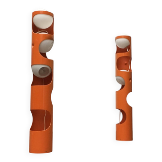 Mid-Century Swiss Space Age Floor Lamp Guggerli L3 by Rosemarie and Rico Baltensweiler for Baltensweiler, set of 2