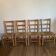 Set of four mulched chairs