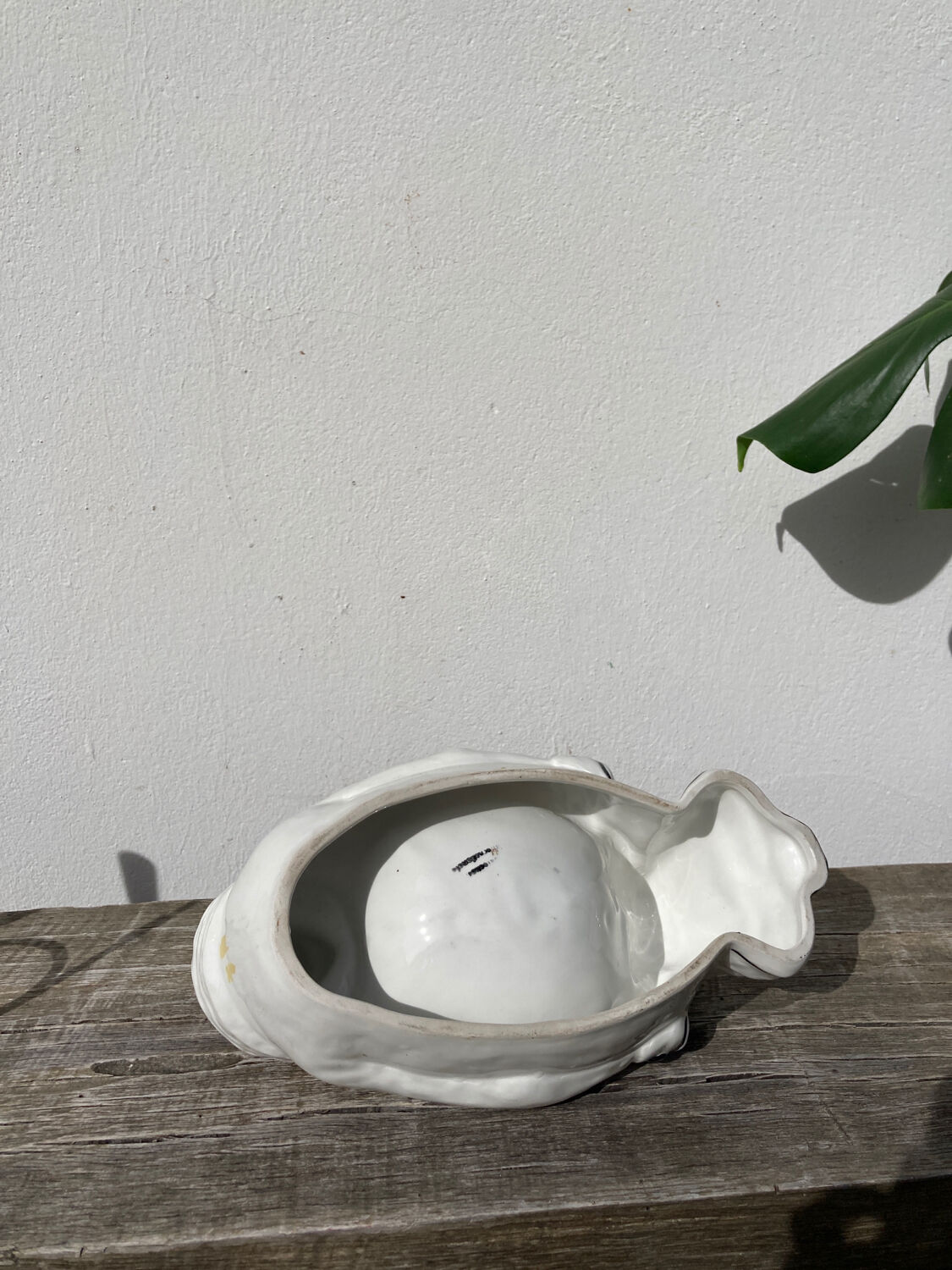 White Pierrot ashtray / soap dish / pocket tray