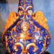 19th century Gien ceramic lamp