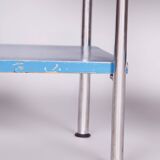 Restored Bauhaus Pair of Bedside Tables, Hynek Gottwald, Chrome, Czechia, 1930s
