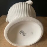 Gien earthenware white pitcher