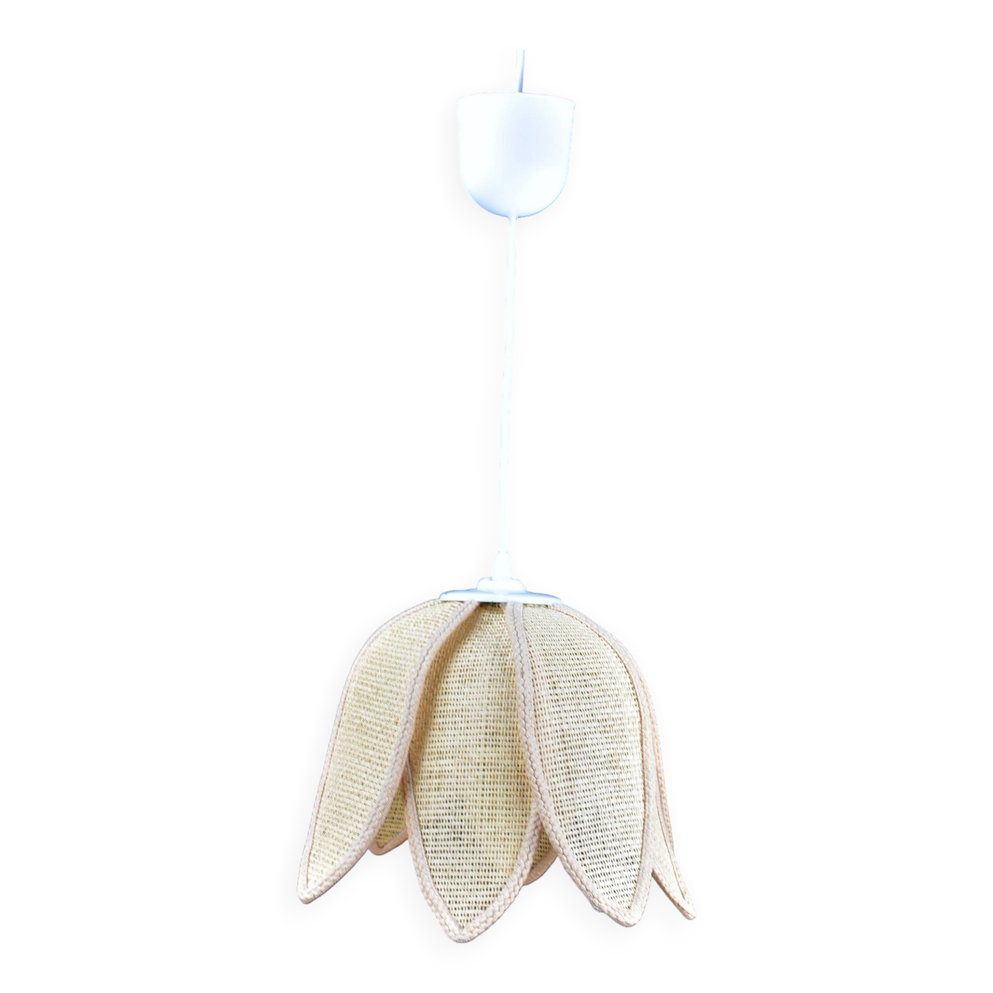 Suspension and rattan flower petals.