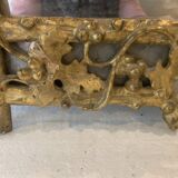 Miroir de style Louis XVI en bois sculpté et doré a la feuille d'or XIX siècle