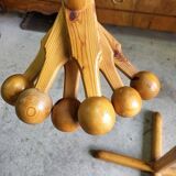 1960 modernist vintage coat rack in fir 7 b