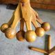 Porte manteau 1960 moderniste vintage en sapin 7 b