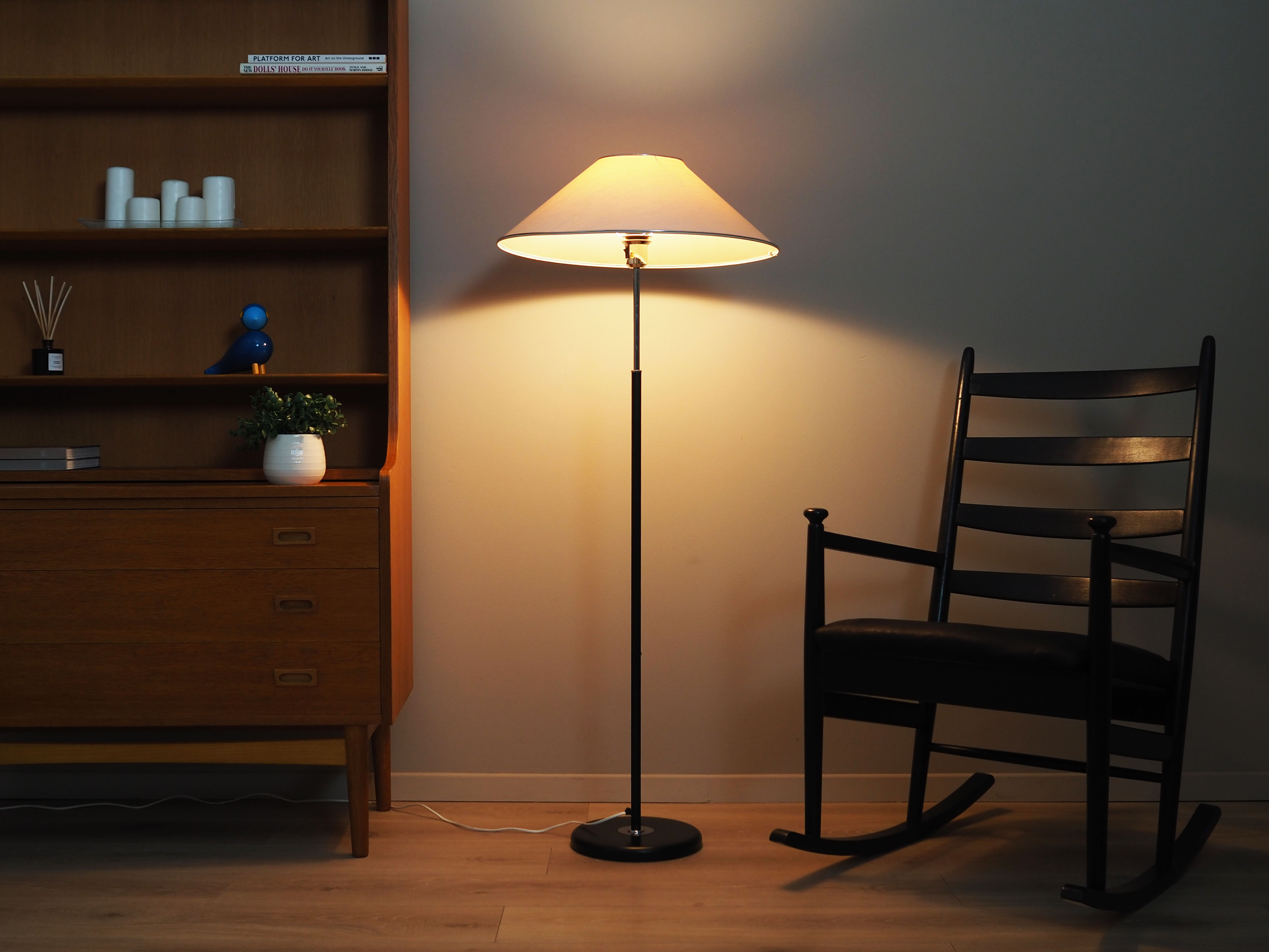 Rocking-chair en hêtre, design danois, années 1970, production: Danemark