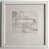 Peter stevenson, lacrosse hyde park, 1972. etching signed in pencil