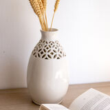White ceramic vase