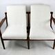 Beautiful vintage double sofa bench from the 70s - ivory boucle