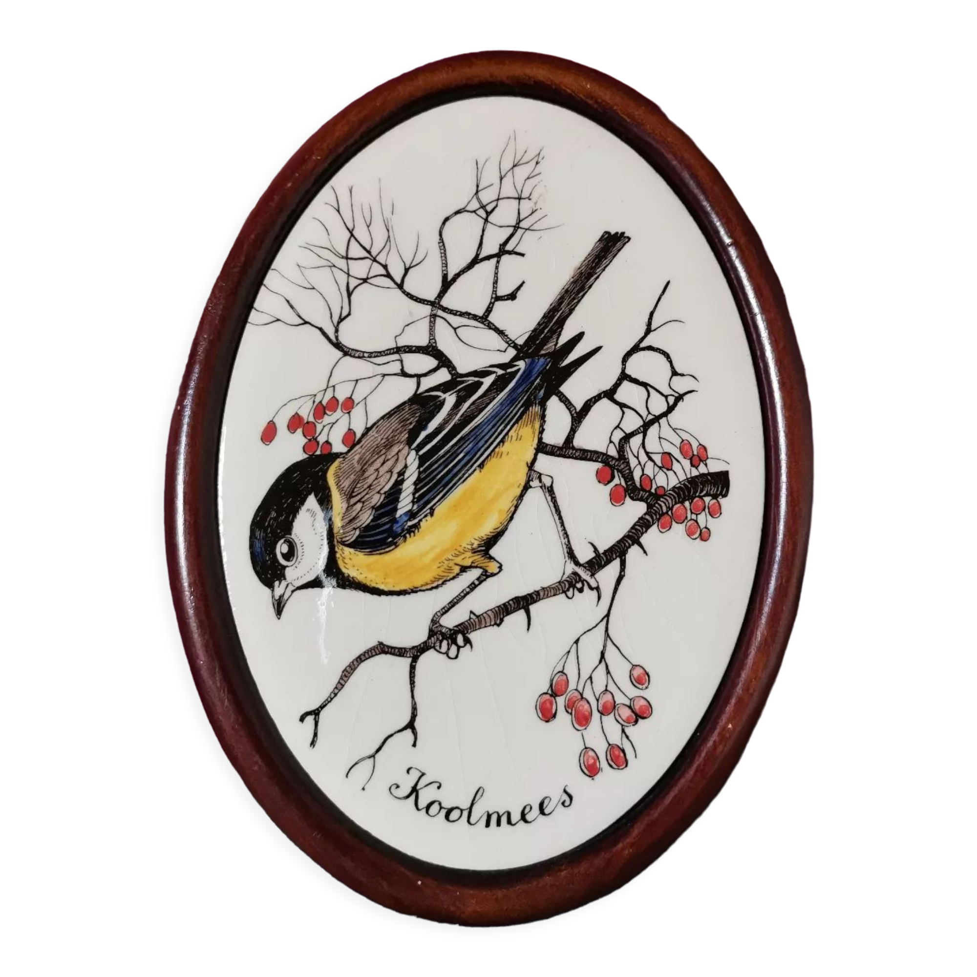 Oval frame bird
