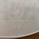 Vintage round tray with floral decoration