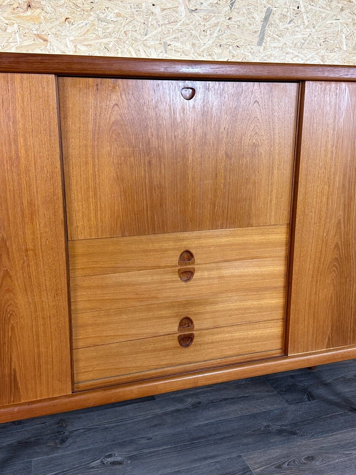 60s 70s teak sideboard highboard H.W. Klein Bramin Danish Modern Design