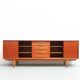 Grand buffet en teck par Dyrlund, années 1960.