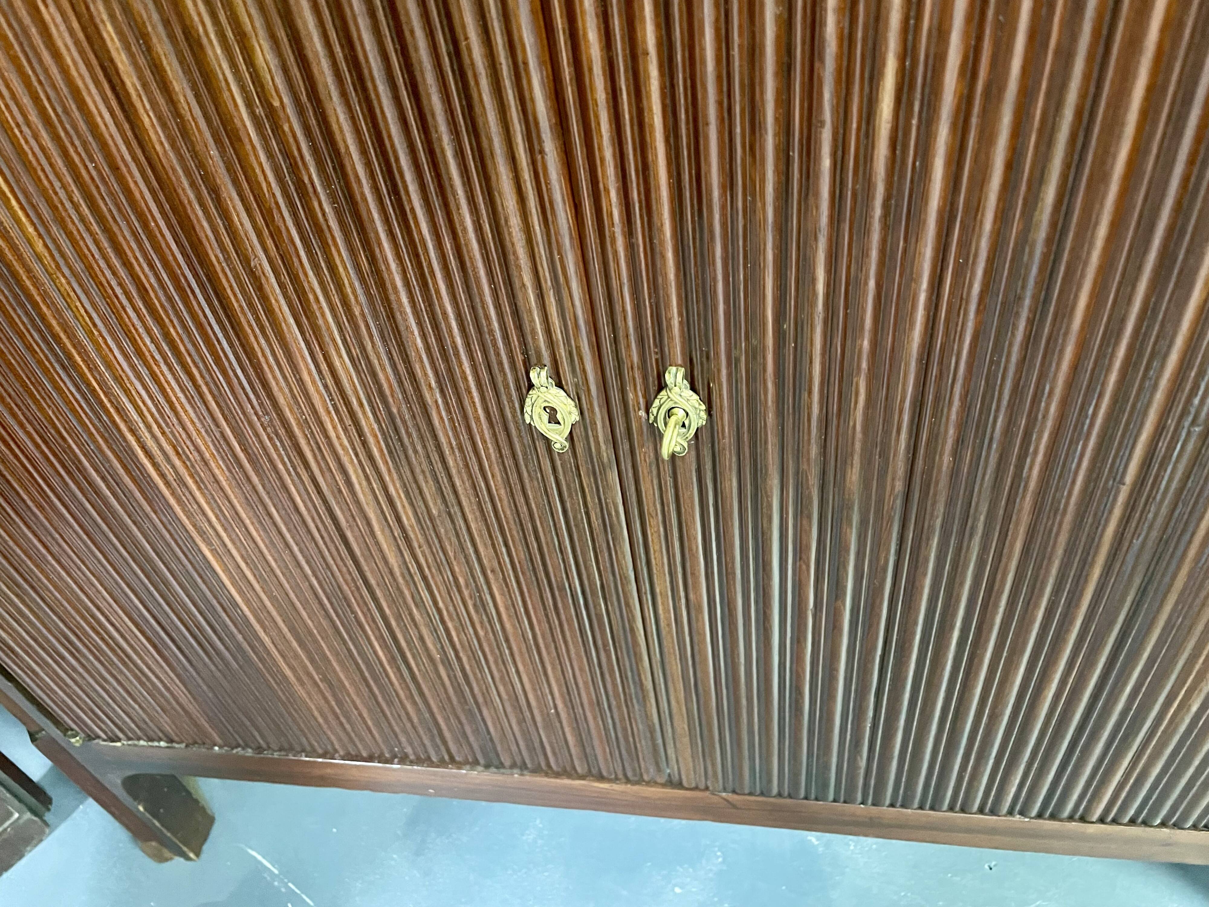 Pair of Louis XVI style mahogany sideboards