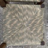 Two-tone straw chairs 1950