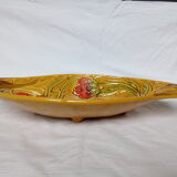 Fruit cup, ceramic pocket pocket enamelled flowers decoration