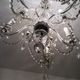 Old bohemian crystal chandelier for Deknudt