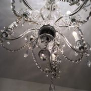 Old bohemian crystal chandelier for Deknudt