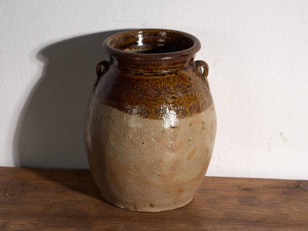 Ancient Chinese glazed stoneware vase – China, circa 1900