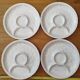 New! 1960/80 Salins / 4 Large Artichoke Plates / white