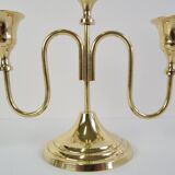 Vintage Brass Candlestick, Czechoslovakia, 1960's.