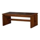 Large rectangular coffee table in solid pine from the mid-century, Danish modern, 1960s.