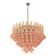 Contemporary White and Pink “Selle” Murano Glass Petali Chandelier