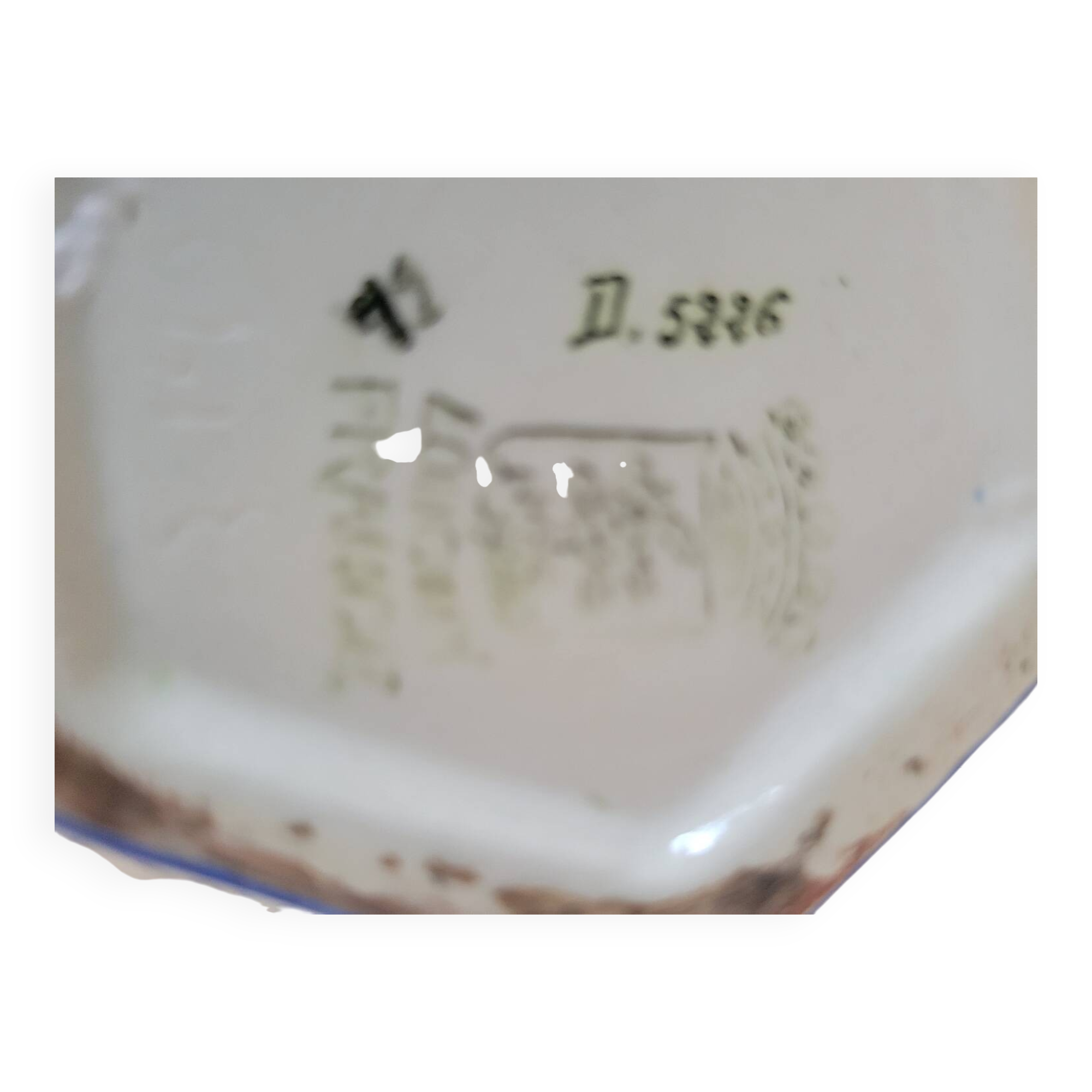 Art Deco ceramic vase from Longwy
