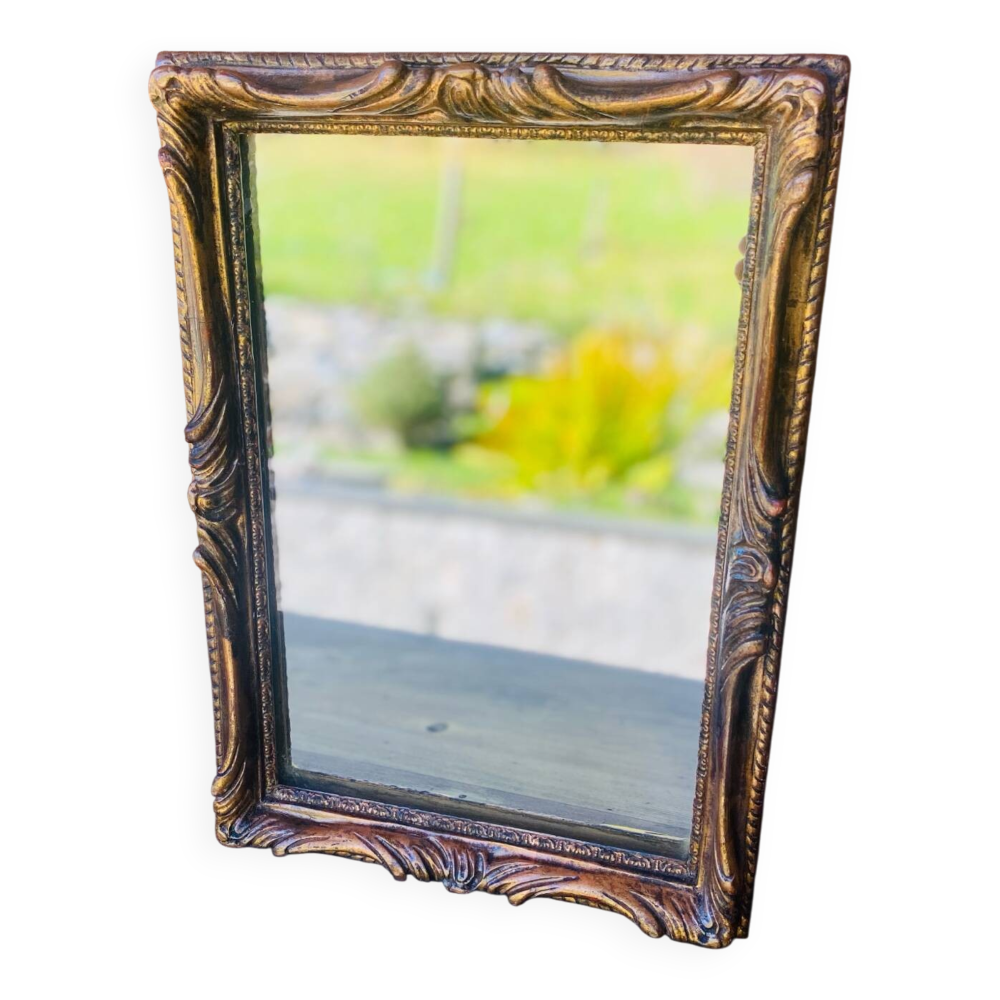 Antique gilded mirror