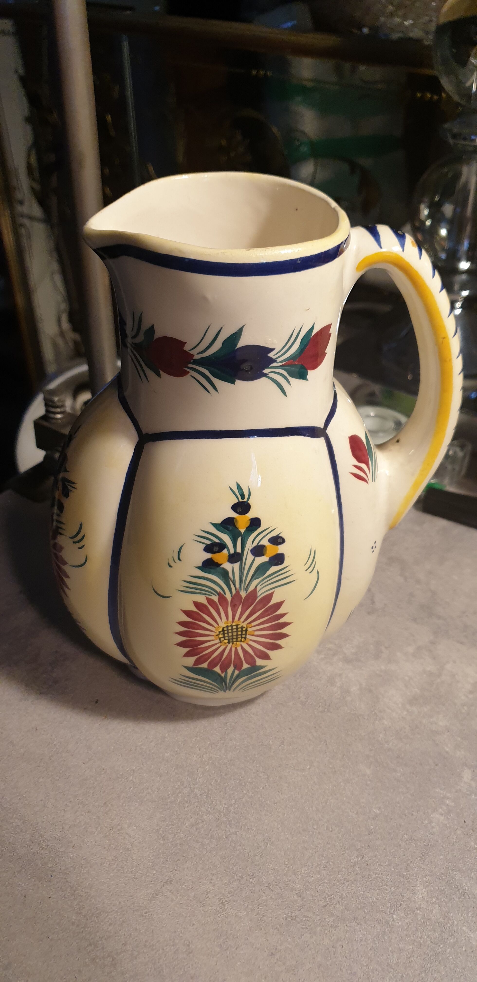 Pichet melone faience Quimper