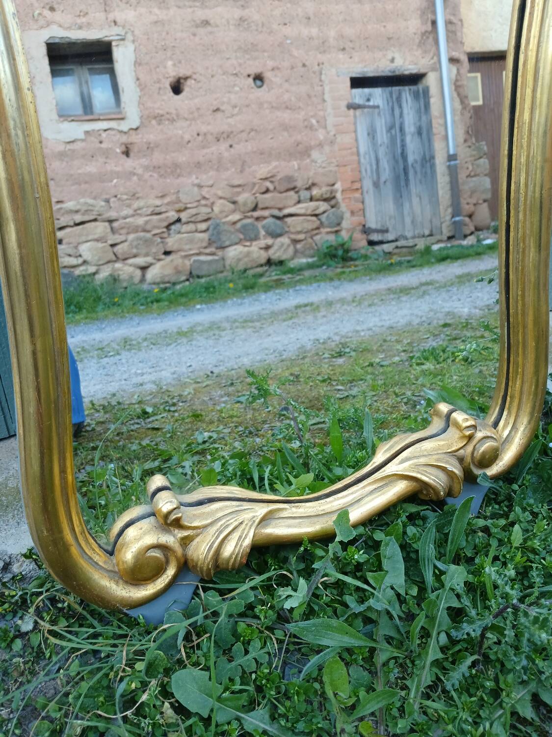 Antique trumeau mirror