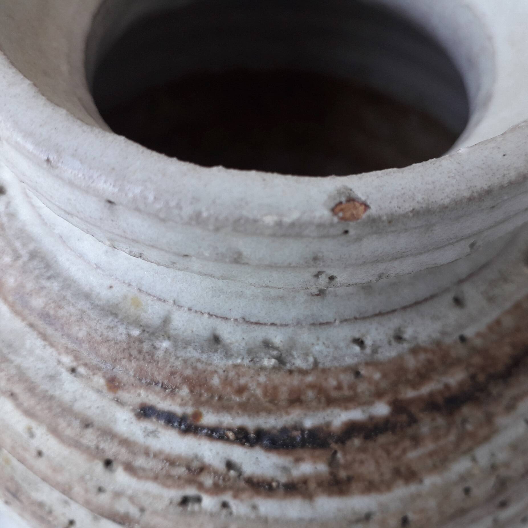 Vase boule en grès