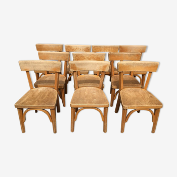 Set of 10 chairs maternal baumann