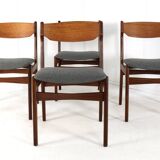 Very nice and solid set of 4 vintage chairs in teak - Findahl.